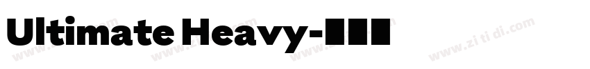 Ultimate Heavy字体转换